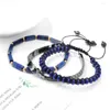 STRAND 3PCS/SET Hematiet stenen armband ingesteld voor mannen Natuurlijke kristal unakitische kralen mannelijke sieraden mode polsbandjes