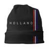 Berets Nederland Flag Bonnet Hats Hip Hop gebreide hoed voor vrouwelijke mannen Warm Winter Skullies Beanies Caps