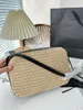 Designer Shoulder Bag Beach Handbag Women Color Matching Cross body Camera Bags Fashion Y Woven Bags Purse Straw Bag Snapshot