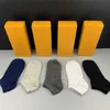 Designer Mens Womens Socks Five Brand Luxe Sports Winter Mesh Letter Printed Cotton Sock Man Femal With Box For Gift T48f