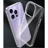 För iPhone 15 Pro Hard Clear Phone Case Hybrid Hard PC och Soft TPU Frame Transparent Slim Armor stötsäkert Skydd Cover Compatible 11 12 13 14 Pro Max XR 8Plus