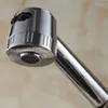 Küche Wasserhähne Chrom Silber Messing Spüle Wasserhahn hoher Ausziehen Spray Ein Hebeldeck Kaltmischer Wasser Tap GYD-5104LKITCHEN