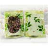 Storage Bags Green Printing Lovely Plastic Bag Food Packaging Zipper Snacks Wholesale Lz0708 Drop Delivery Home Garden Housekee Organi Dhfxs