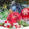 1pc 60cm Bolas de Natal Decorações de árvore de árvores Atmosfera ao ar livre PVC Brinquedos infláveis ​​para a bola de presente em casa 210911212c