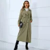 Mélange de laine pour femmes, trench-coat slim de longueur moyenne, style élégant, tempérament, double boutonnage, automne et hiver, 230822