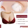 Breast Form Round Collar Sile Plates For Crossdressers B-G Cup Drag Queen Breastplate Transgender Forms Drop Delivery Dhbwi