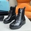 Designer Boots Paris Luxury Brand Boot äkta Leather Ankel Booties Woman Short Boot Sneakers Trainers Slipper Sandaler av varumärke S417 07