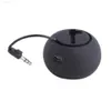 Haut-parleurs Portable mini hamburger haut-parleur amplificateur audio Mp3 musique haut-parleur lecteur pour téléphones intelligents PC ordinateur Portable 35mm filaire Z0317 L230822