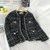 Womens Wool Blends Plus Size Tweed Retro Jacket Women Winter Coats and Fashion Striped Korean Slim Coat 230822