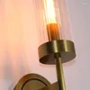 Wall Lamp Brass Glass Lampshade Sconce E14 Led Light Fixture For Bedroom El Corridor Bedside Mirror Fixtures