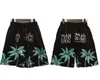 Palm Angel Şort Tasarımcı Tasarımcı Kısa Pantolon Mektup Palmangel Mens Şort Strip Woking Sıradan Açılı Giysiler Palms Angels 9609