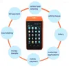 Airtime Vending Machine Android POS ödeme terminali NFC IC MAG Kartı Desteklendi