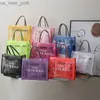 Totes dames handtas 2023 Summer Fashion PVC luxe merkontwerper Tote Bag Party Travel Schouder Crossbody Tassen Transparante Jelly Bag HKD230822