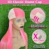 Синтетические парики носят Go Guless Wig Pink 13x6 Прозрачные кружевные парики с передним парик