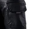 Trenchs pour hommes Manteaux de moto noirs Vestes en cuir Tendance Slim Veste coréenne Style Automne Personnalité S5XL 230822