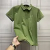 Herrpolos vanlig polo t-shirt stilfull lös topp casual kläder vintage med krage mens tee skjortor original streetwear