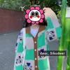 Damskie dzianiny koszulki niedźwiedź kardigan kobiet w stylu koreański kawaii kratowy sweter z dzianiny mody mody kołnierz polo płaszcz jesienny wiosna samica 230821