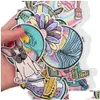 Sewing Notions Tools 18 Pieces Summer Iron Ones Wave Sea Turtle Flower Decorative Sew On Embroidered Appliques For Colthing Jeans Dhf1N