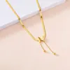 Chains Gold Sliver Color Necklace Jewelry Butterfly Heart Pendent Necklaces Women Fashion Tassels Stainless Steel Clavicalis