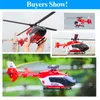 ElectricRC Aircraft EC-135 Scaled 100 Size 4 Channels Gyro Stabilized RC Helicopter for Adults Professional Beginner Remote Control Hobby Toys - RTF 230821