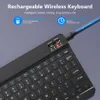 Tangentbord mini Bluetooth tangentbord trådlöst laddningsbart för telefon surfplatta ryska spanska Android Windows 230821