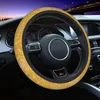 Steering Wheel Covers 38cm Car Cover Rose Gold Glitter Universal Auto Decoration Elastische Accessories