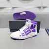 Atletiska skor män kvinnor skelett ben löpare kvinnor män sport retro sneakers skel topp hi sneakers casual äkta läder snörning upp tränare löparskor