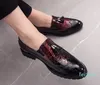 Stiefel Fashion Shoe Office -Schuhe für Männer atmungsaktive Leder -Laibers fahren Mokassins bequeme Ausrutscher auf drei Farbe