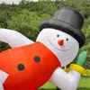 Swings 6mL (20ft) with blower Outdoor games Customized Christmas Decoration inflatable snowman balloon air winter character lying with re