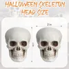 Autres fournitures de fête d'événement 7 cm 10 pièces décorations de faux crâne pour Halloween tête de squelette en plastique Halloween fête accessoires d'horreur décor jour de la mort 230821