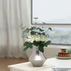 Vases Modern Creative Gold Ceramic Flowers Vase Pot Home Decor Office Study Living Room Interior Dining Table Vase x0821