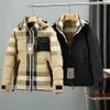 Męska zimowa kurtka puffer designer kurtki damskie płaszcz bawełniany parka płaszcz kieszonkowy projekt klatki piersiowej gęsta ciepłe z kapturem wiatrową odzieżdh4d