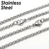 Charm Bracelets 50 Pieces Rolo Chain Necklace for Women Stainless Steel Link Bulk Wholesale Jewelry Making 230821