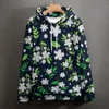 Felpa con cappuccio da uomo Bellissima gelida floreale floreale Flower Street Pullover Pullover Pullover Maniche lunghe con cappuccio grazioso