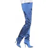 Hentian High Thigh Boots Women's Silk2021春と秋の細かいヒールパンツ統合ファッション写真大規模230822