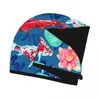 Towel Koi Carp Swimming In Pond With Waves Lotus Hair Bath Head Turban Wrap Quick Dry For Drying Women Girls Bathroom