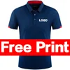 رجال Polos Summer Quicking Polo Shirt مخصص طباعة غولف القميص الفردي مجموعة مخصصة للتطريز البولو Tees Top 230822