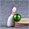 Party Favor New Metal Bowling Ball Key Chains Fashion Novelty Sports Rings Gifts For Promotion Wa2080 Drop Delivery Home Garden Festiv Dhk2G