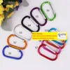 Runway Shape Ellipse Carabiner Small Locking Carabiner Ring Keyrings Key Chains Sport Camp Snap Clip Hook Water Bottle Ryggsäck Campingzz