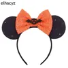 Acessórios para o cabelo 10pcslot por atacado Halloween mouse orelhas da cabeça Festival Festival Party Cosplay Pumpkin Devil Bow Women Girls Diy Hair Acessórios 230821