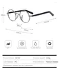 Sunglasses Frames Pure Titanium Eyeglasses Round Frame Men Vintage Optical Eyewear Replaceable Lens Prescription Ultralight Glasses For