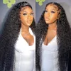 Synthetic Wigs Kinky Curly 13x4 Lace Front Human Hair For Women Indian Frontal Wig Deep Wet And Wavy 4x4 Closure Sale 230821