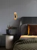 Настенная лампа творческая встроенная эль -комната светодиодная спальня для прикроватной кровати с USB чтением