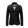 Costumes pour hommes Blazers Homme Printemps Automne Pur Coton Solide Casual Élégant Homme Vintage Vêtements Survêtement Costume Veste Manteau Streetwear