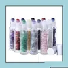 Förpackningsflaskor grossistkontorskola Business Industrialessential Oil Diffuser 10 ml Clear Glass Roll On Per med krossad naturlig OTG0W