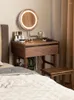 Dekoratif tabaklar masif ahşap dresser makyaj masası küçük apartman yatak odası mobilya