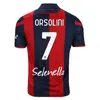 23 24 Bologna POSCH Mens Soccer Jerseys ORSOLINI DOMINGUEZ ZIRKZEE FERGUSON DE SILVESTRI BARROW BEUKEMA Home Football Shirt Adult Uniforms