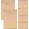 Geschenkomschakeling 10pcs Kraft Paper Envelop String String Document Document Bestand Organisator