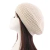 Bérets Vintage femmes tricot béret casquette mode hiver chapeau décontracté élastique couleur unie dames en plein air chaud Beanie fête 230822