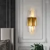 Настенная лампа Beewalk Light Luxury Crystal Living Room спальня для спальни, исследовать современное проходное коридор фон